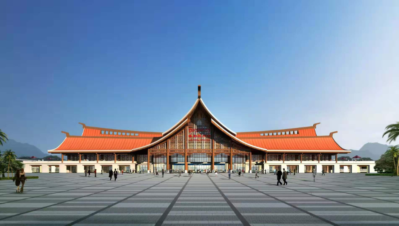 Rendering of the Luang Prabang station.